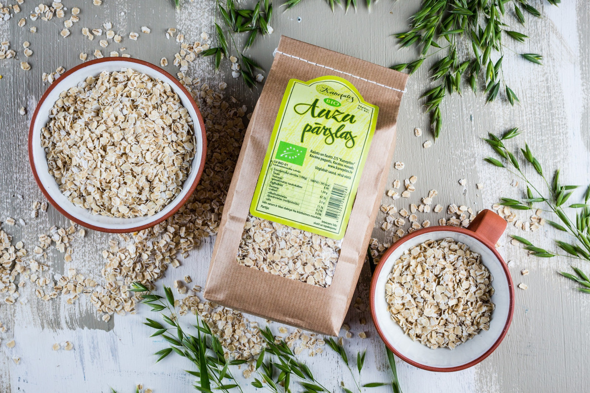 Graudaugu pārslas Kaņepītes, auzu, 1 kg