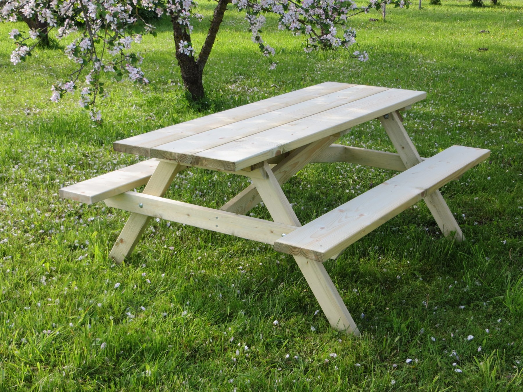 Dārza galds Timber Dream Rīga, platums 138 cm, garums 180 cm