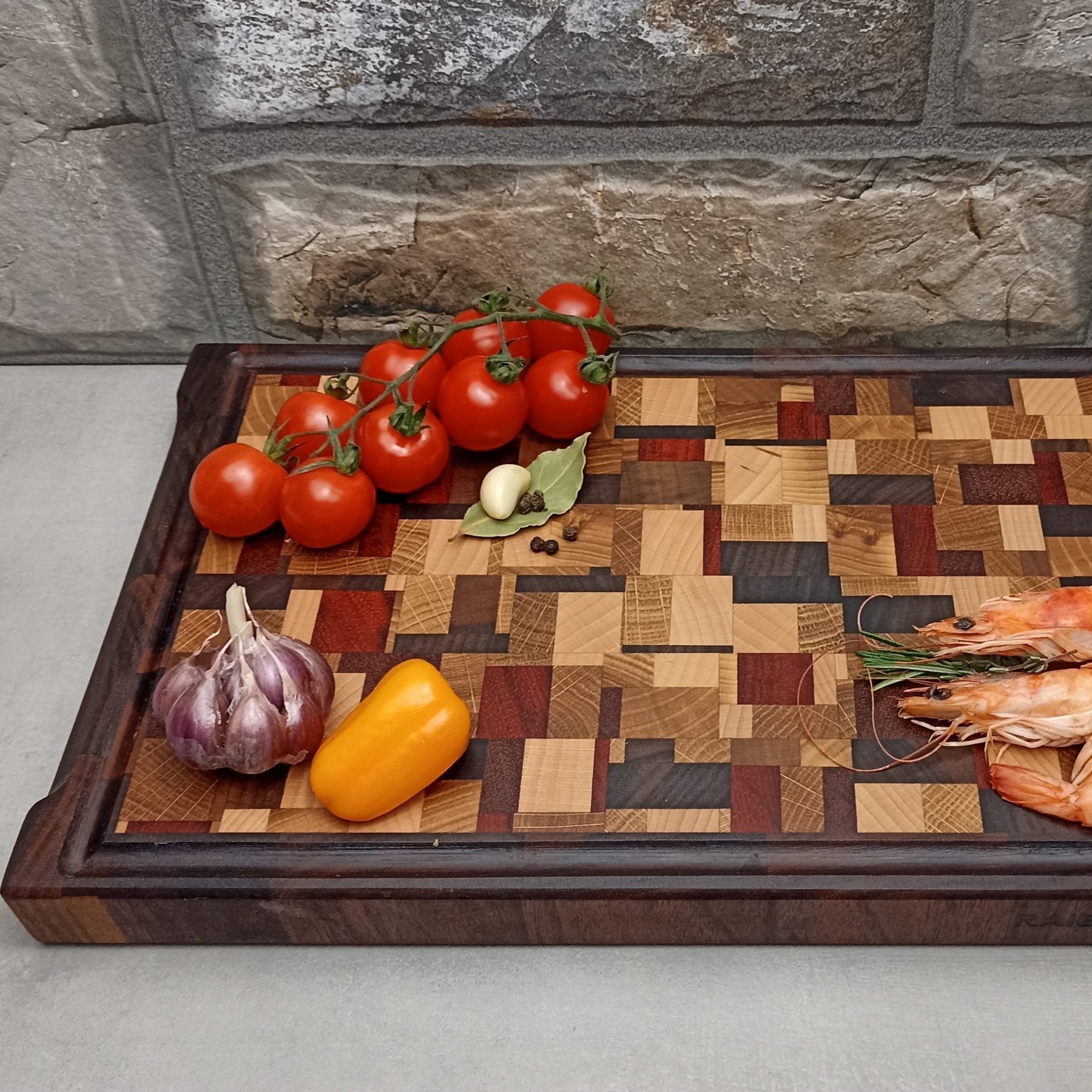 Griešanas dēlītis Raibi Koki, 33 cm, koks, raibā krāsā