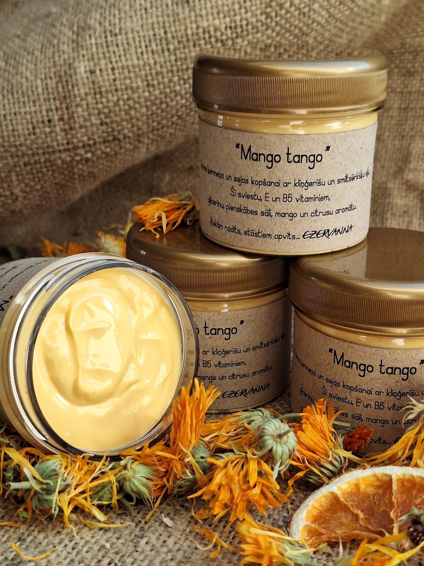 Ķermeņa krēms Ezervanna, augļu aromāts