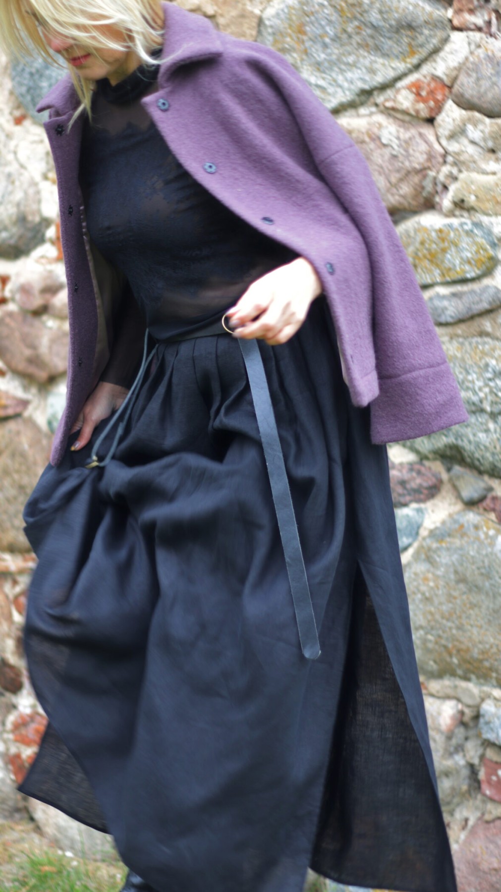 Svārki Feel the Style, XS, S, M, L, XL, XXL, maksi, lins