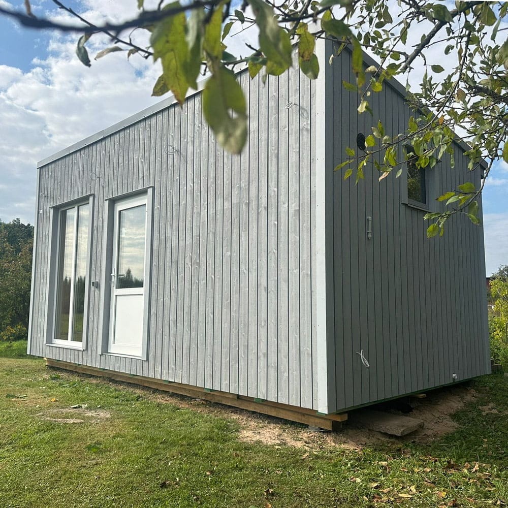 Karkasa pirts, malkas krāsns, 18 m², 8 personām