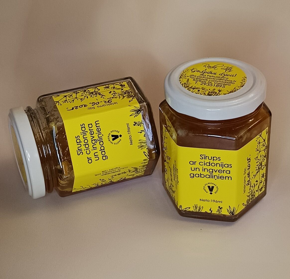 Sīrups Rada Zita, cidonijas un ingvers, 196 ml