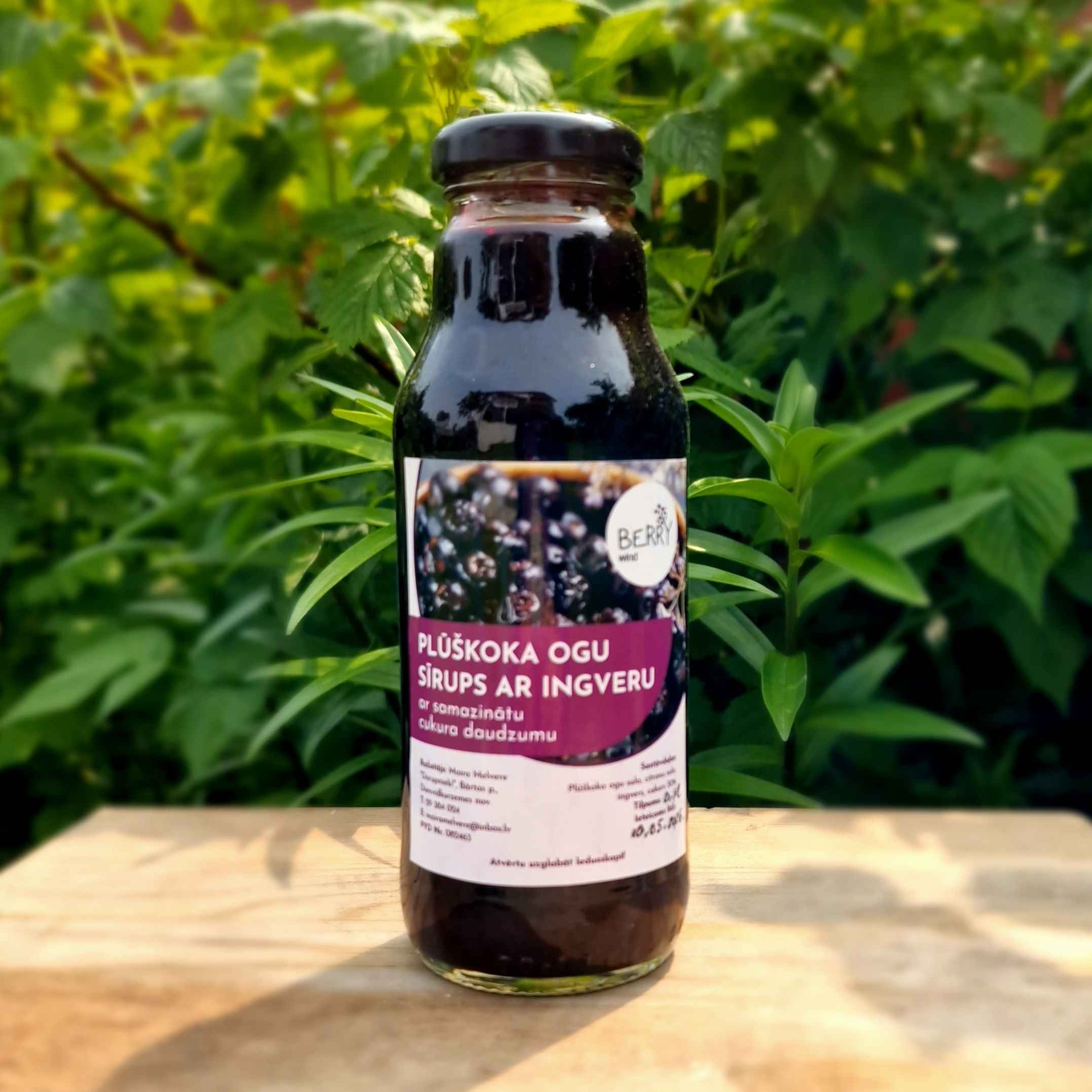 Sīrups Berry Wind, plūškoka ogu ar ingveru, 250 ml
