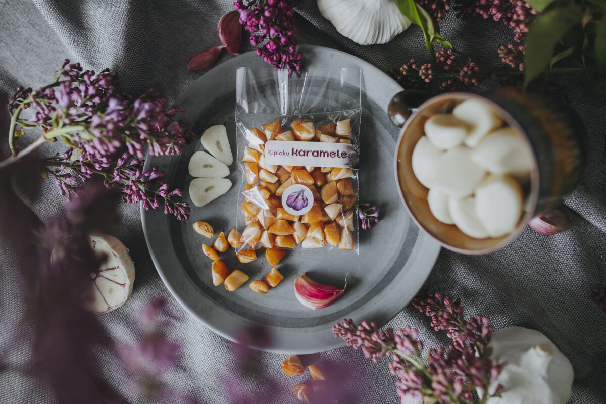 Karameles Līvānu ķiploks, klasiskā (ķiploku), 50 g