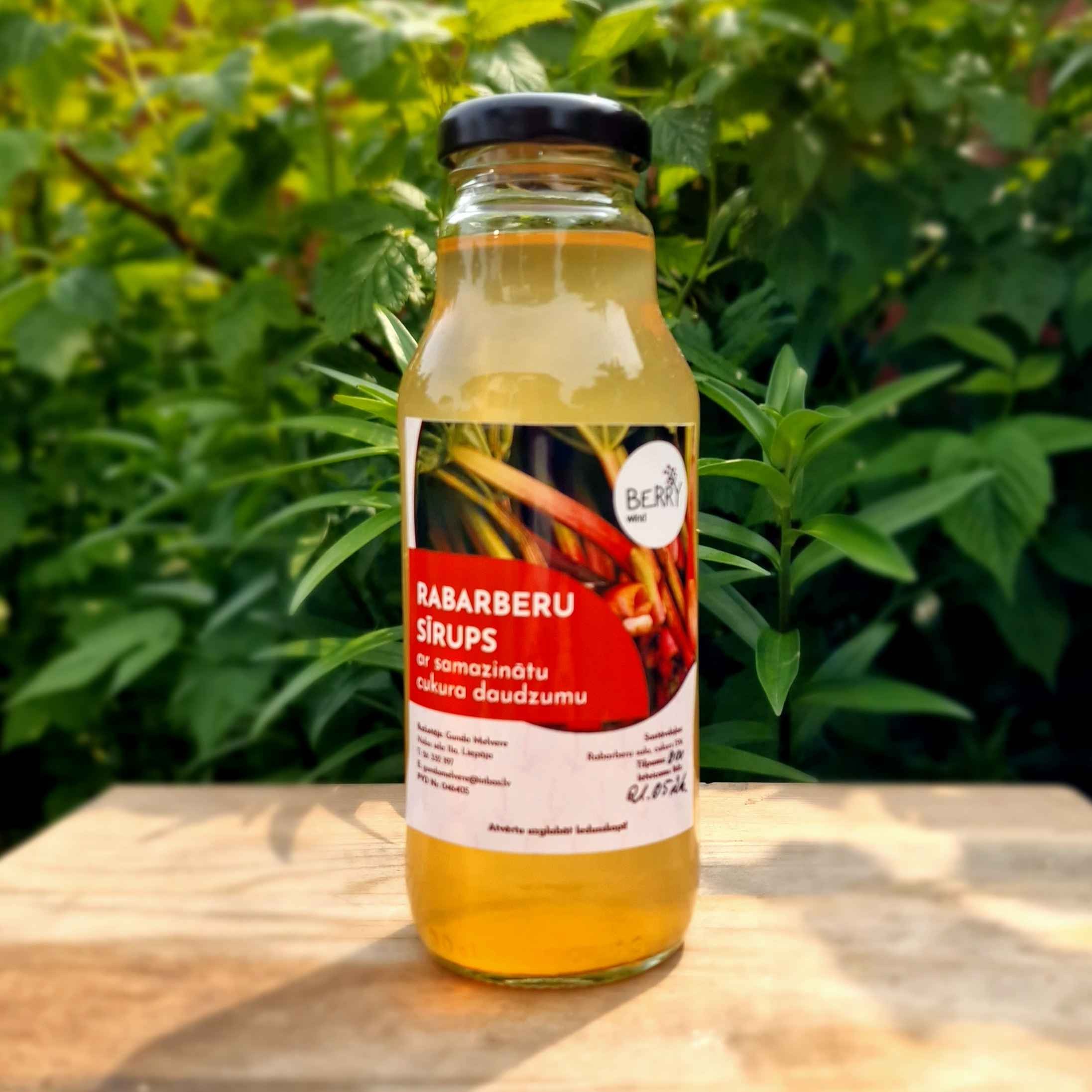 Sīrups Berry Wind, rabarberu, 300 ml