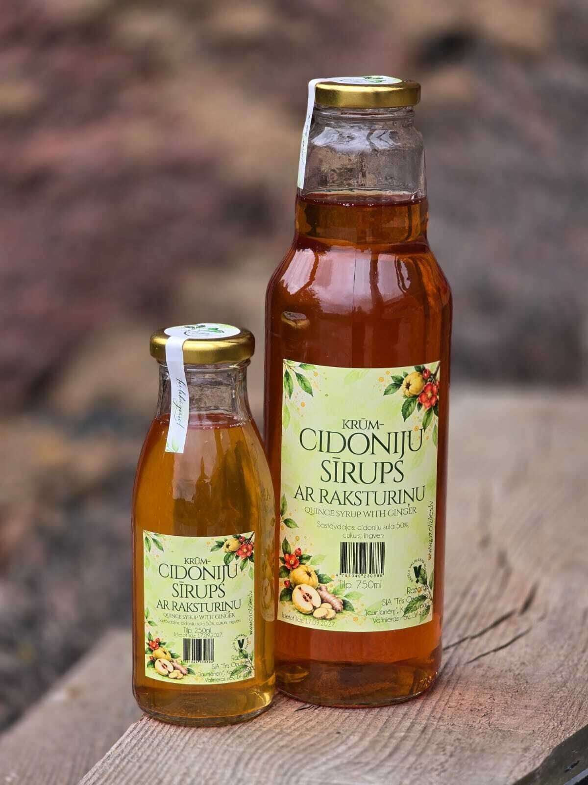 Sīrups Ozolzīles, cidonija, ingvers, 750 ml