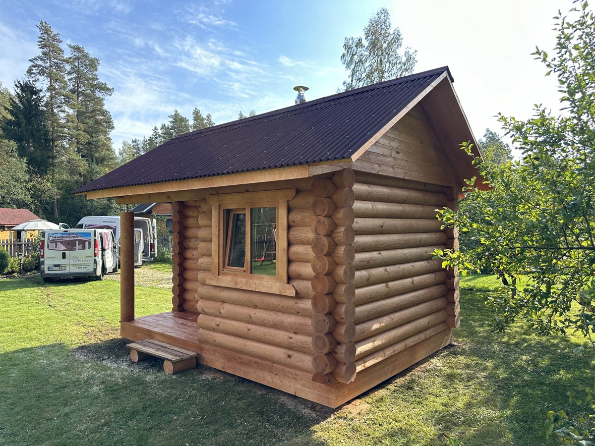 Guļbūves pirts, malkas krāsns, 14 m²