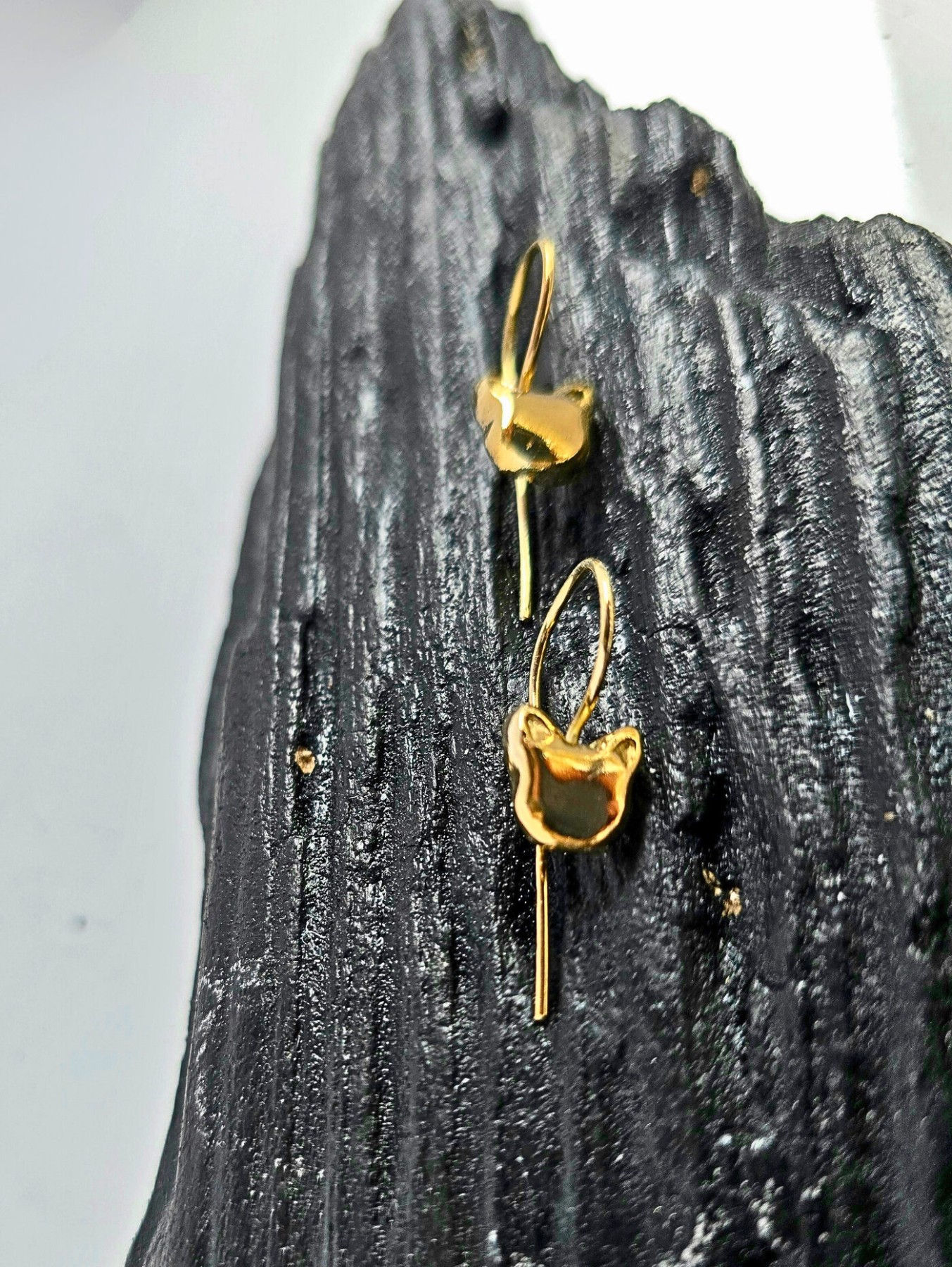Auskari Asmane Jewellery, sudrabs 925, zelta krāsā