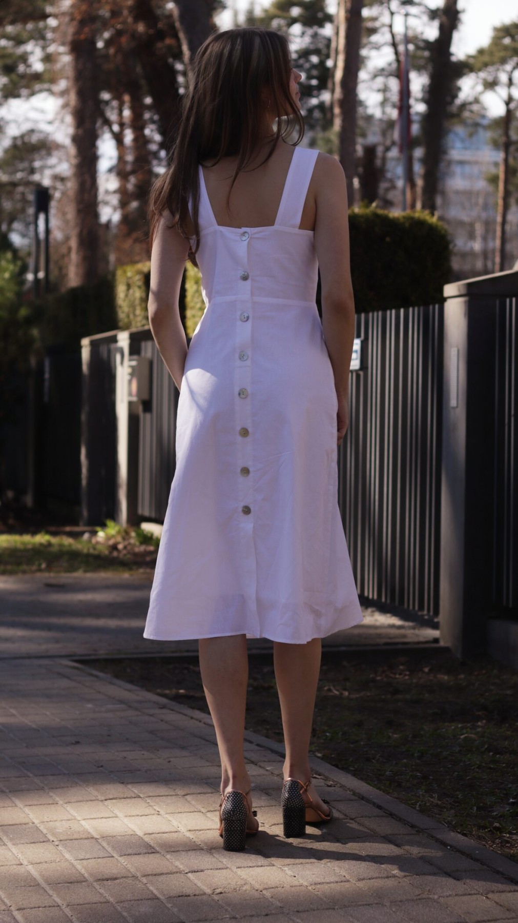 Kleita Feel the Style, XS, S, M, L, XL, midi, kokvilna