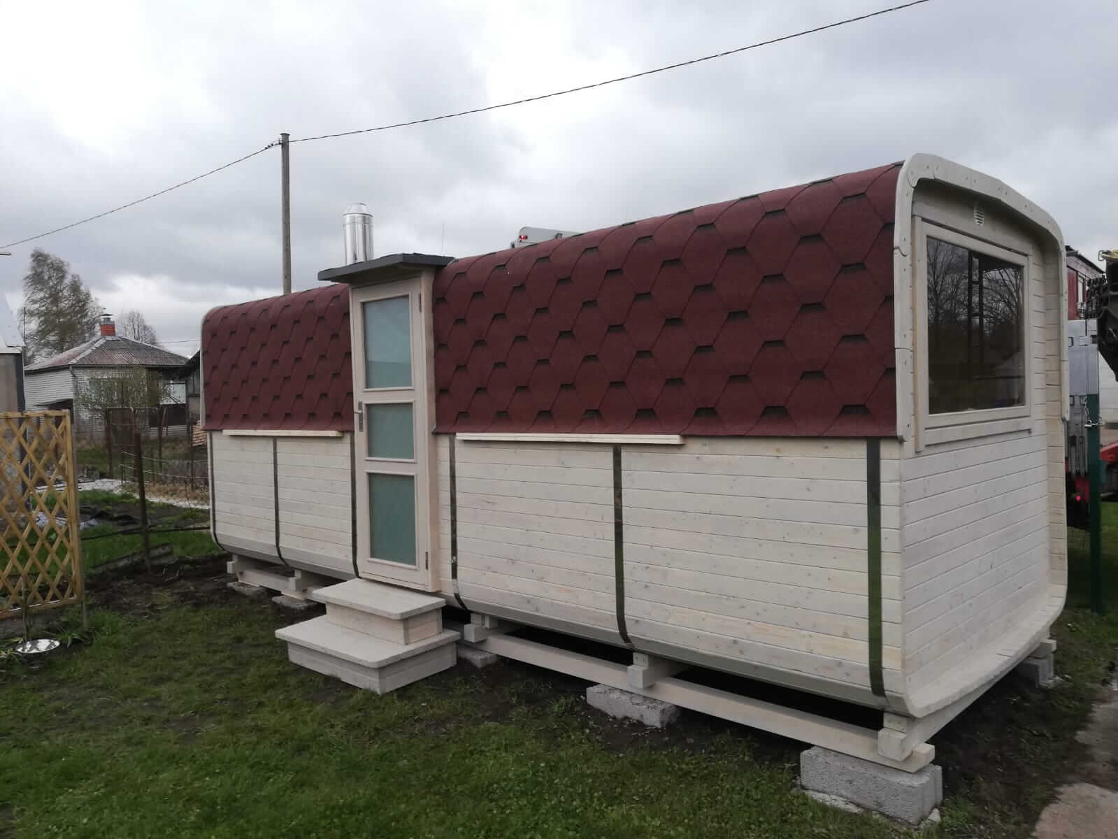Mucas pirts, malkas krāsns, 13,8 m²