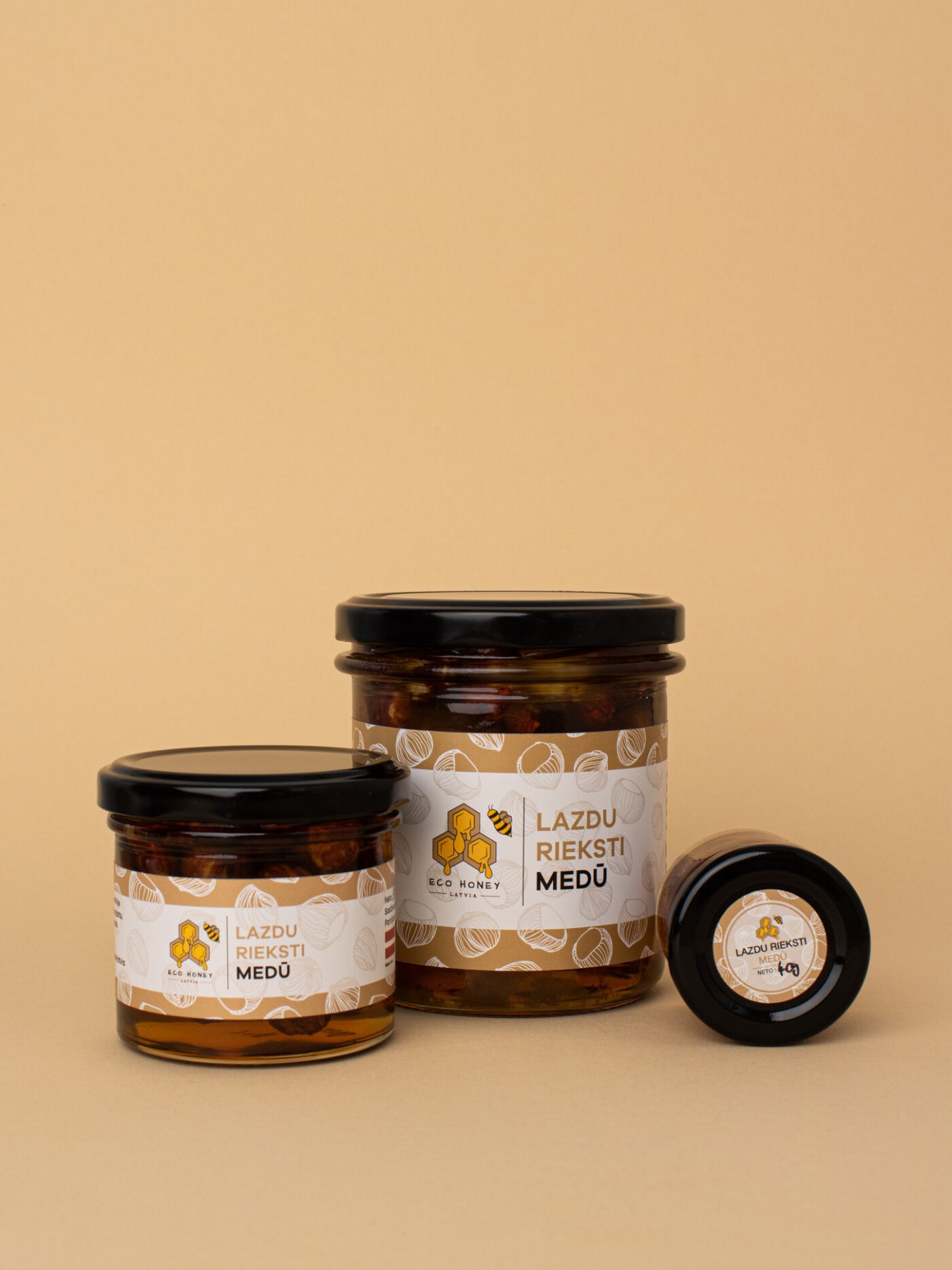Medus ar piedevām EcoHoney Latvia, 40 g, šķidrs
