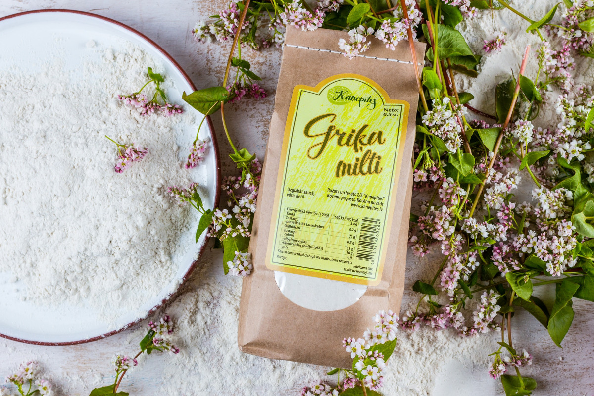 Griķu milti Kaņepītes, smalka maluma, 0,5 kg
