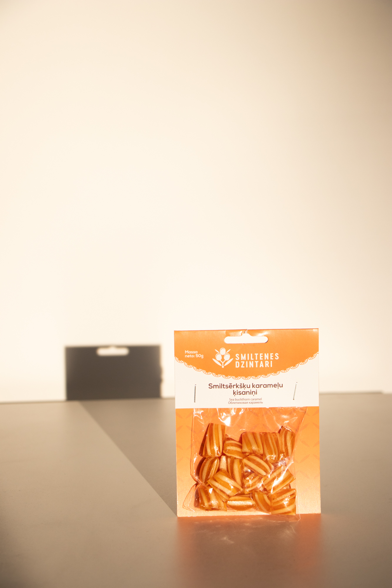 Karameles Smiltenes dzintari, smiltsērkšķu, 50 g