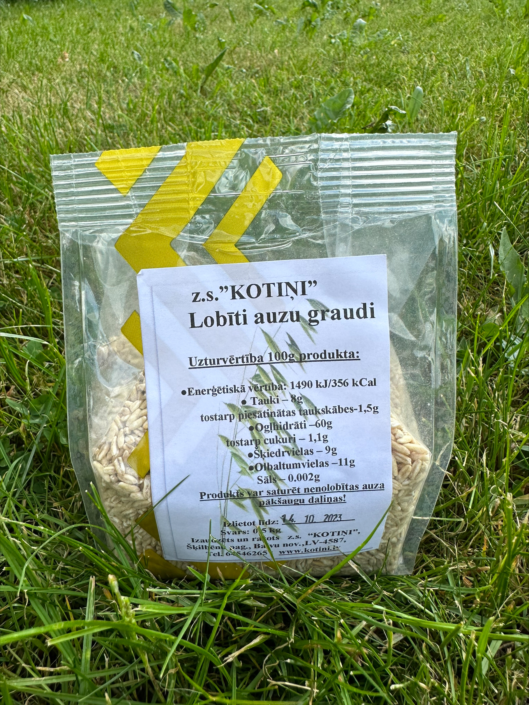 Veseli graudi Kotiņi, auzas, 0,5 kg