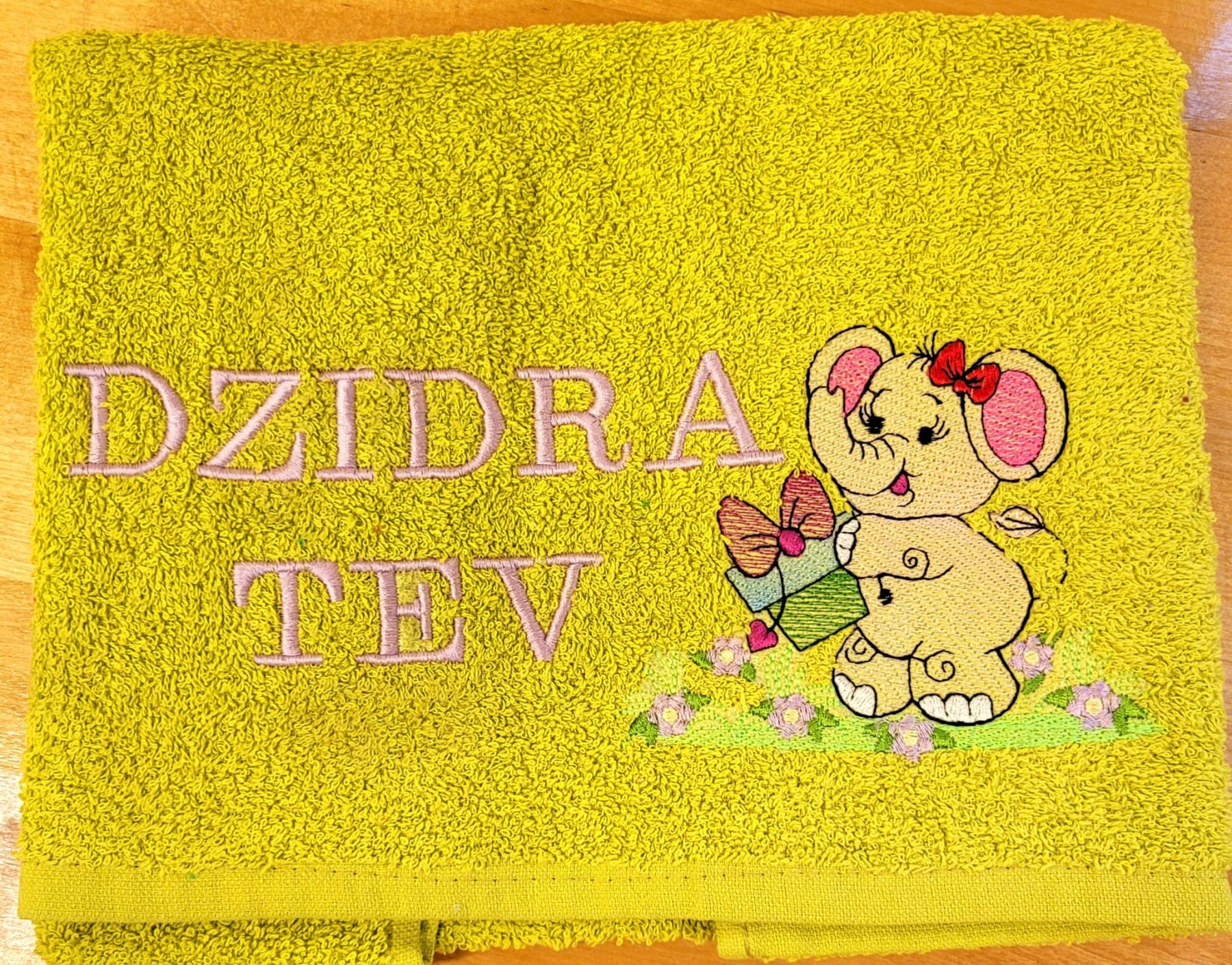 Dvielis Studija Pārsteigums, 50x90, kokvilna, dzeltenā krāsā