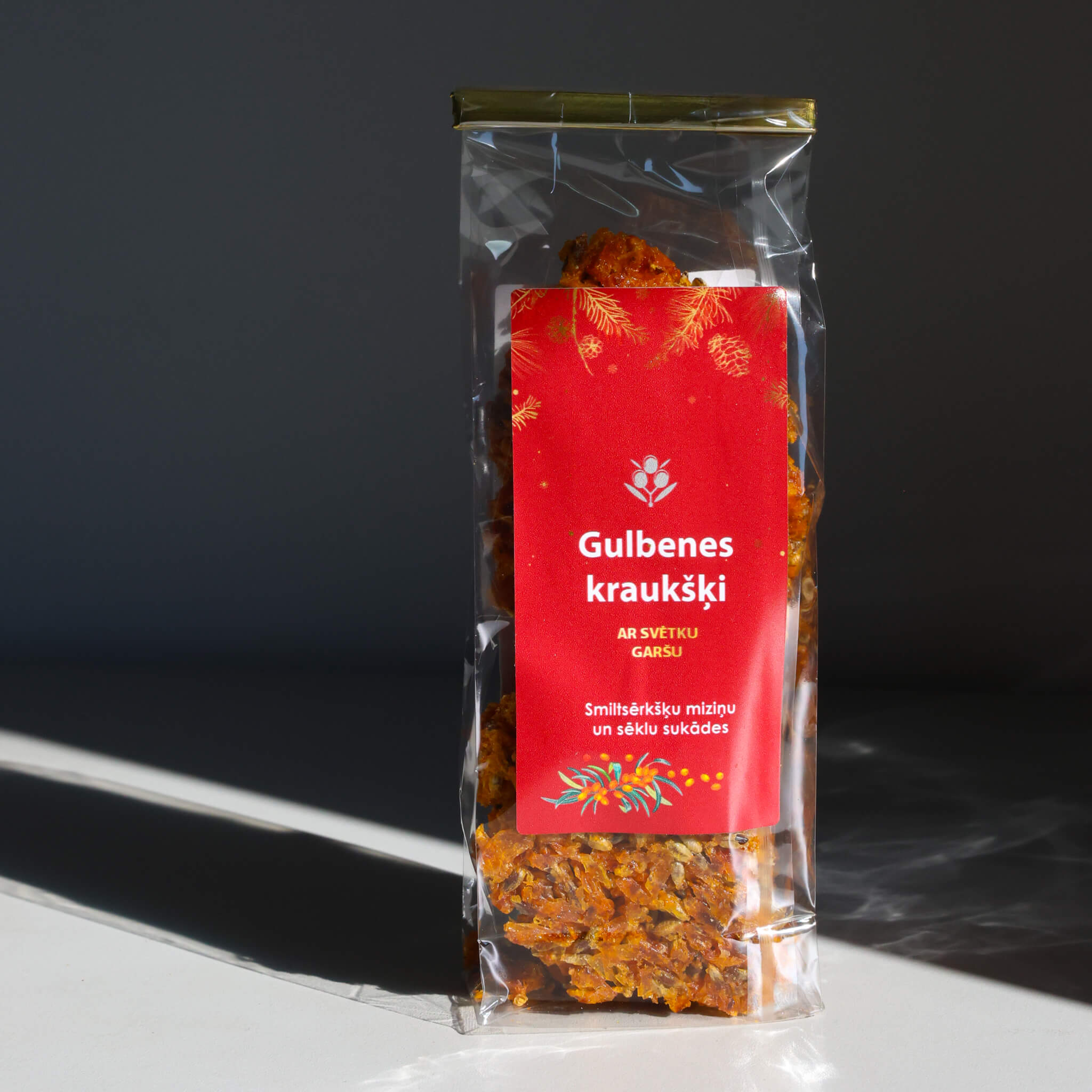 Sukādes AmberFarm, smiltsērkšķu miziņas un sēklas, 100 g