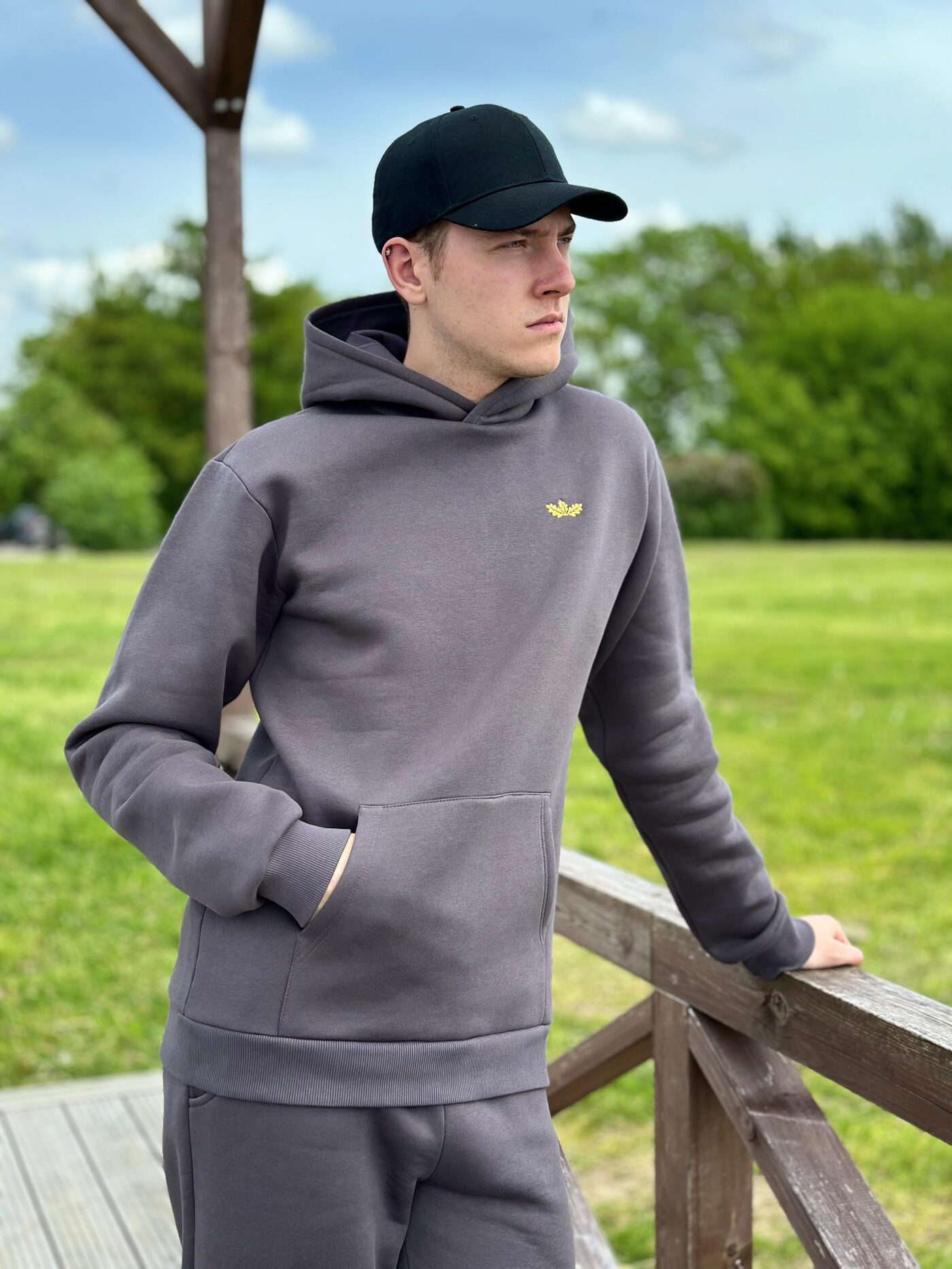 Vīriešu džemperis Ozolvīle, XS, M, L, XL, kokvilna