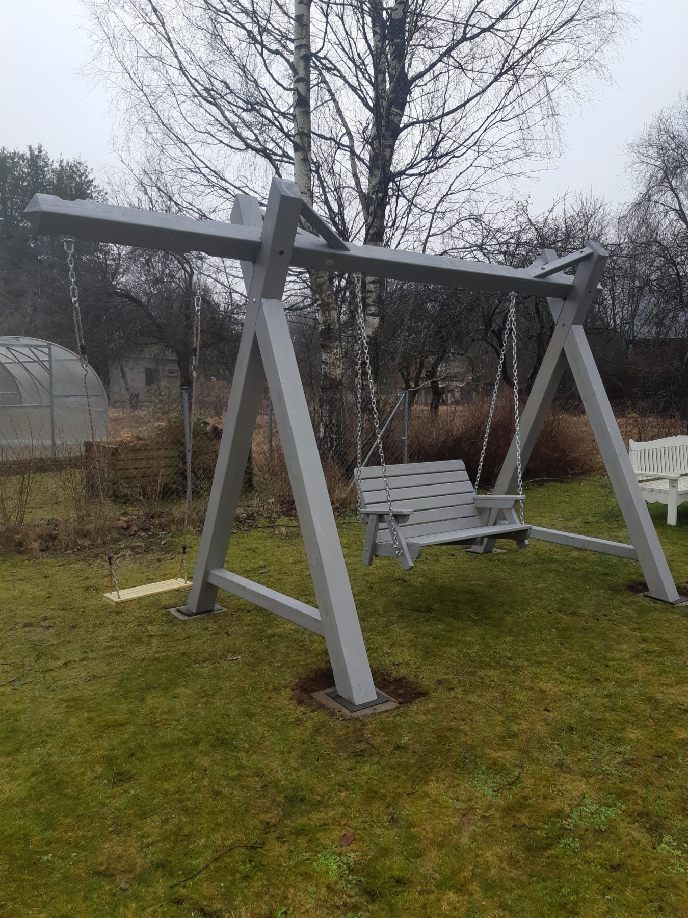 Šūpuļkrēsls Timber Dream, 2 vietas, platums 460 cm, koks