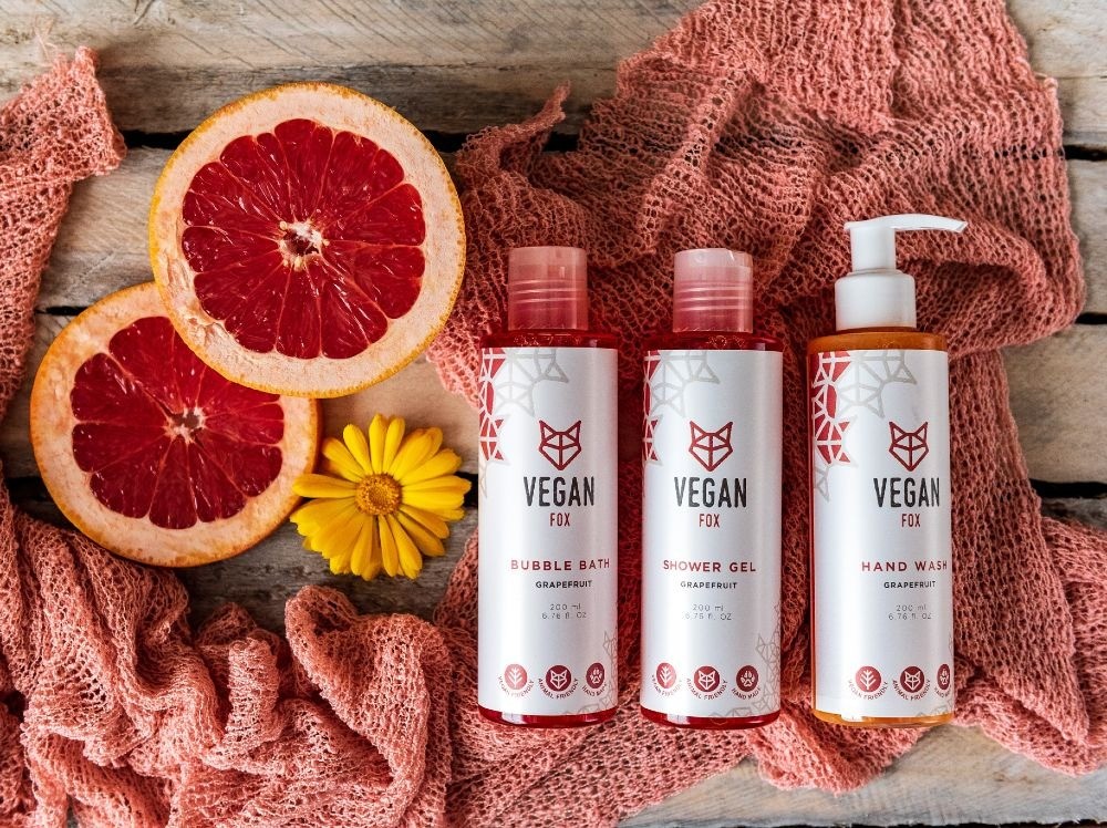 Vannas putas Vegan Fox, citrusu aromāts, 200 ml