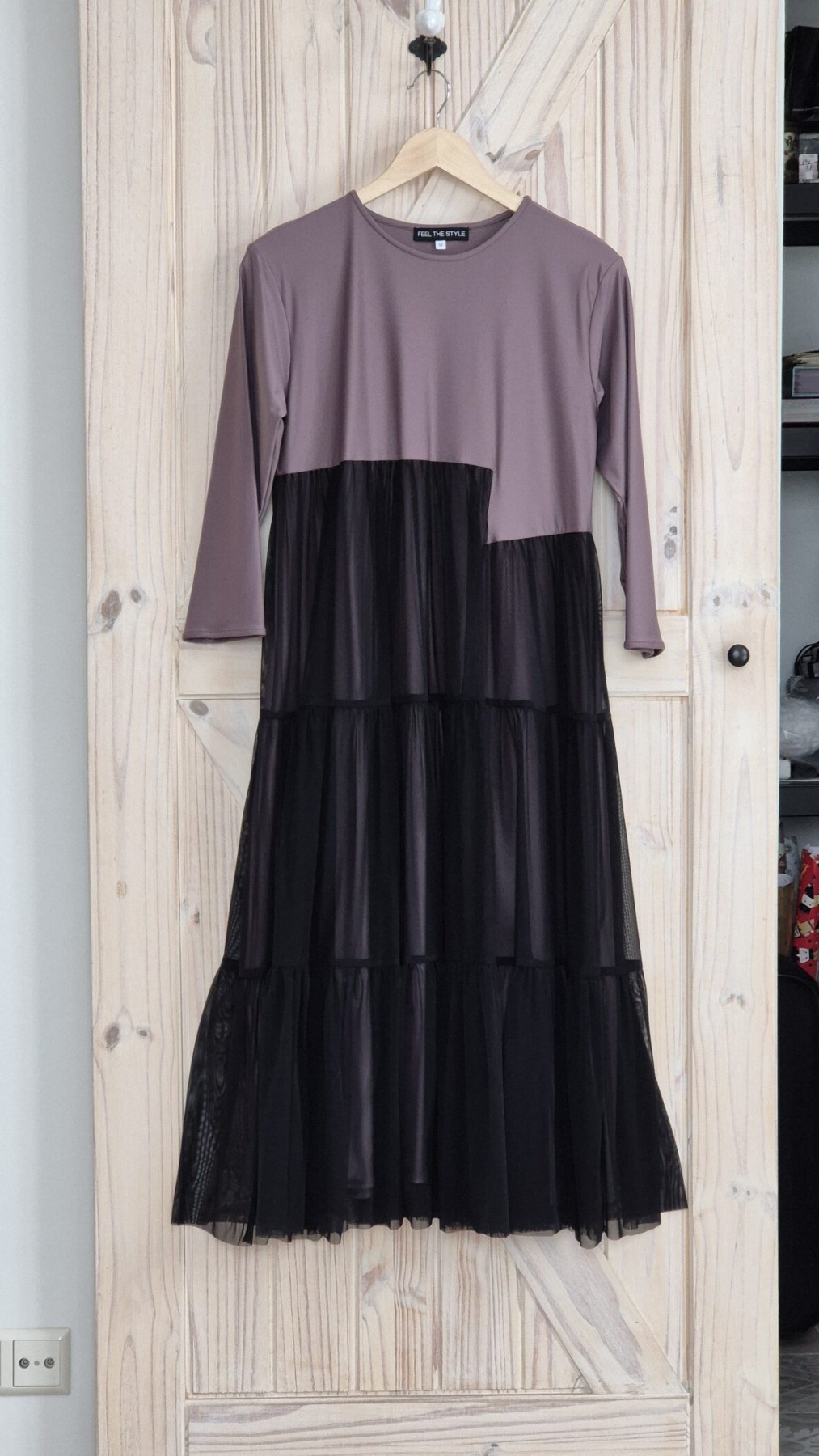 Kleita Feel the Style, S, M, L, XL, XXL, midi, elastāns