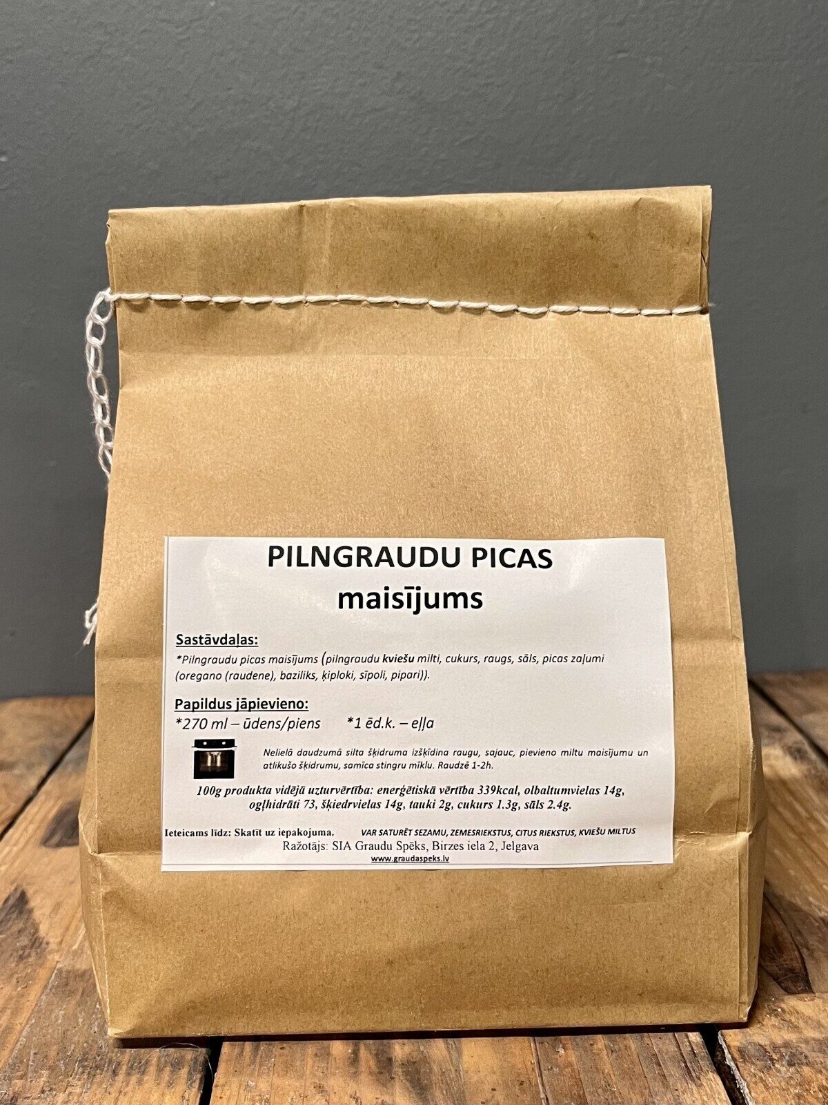 Picas mīklas miltu maisījums Grauda Spēks