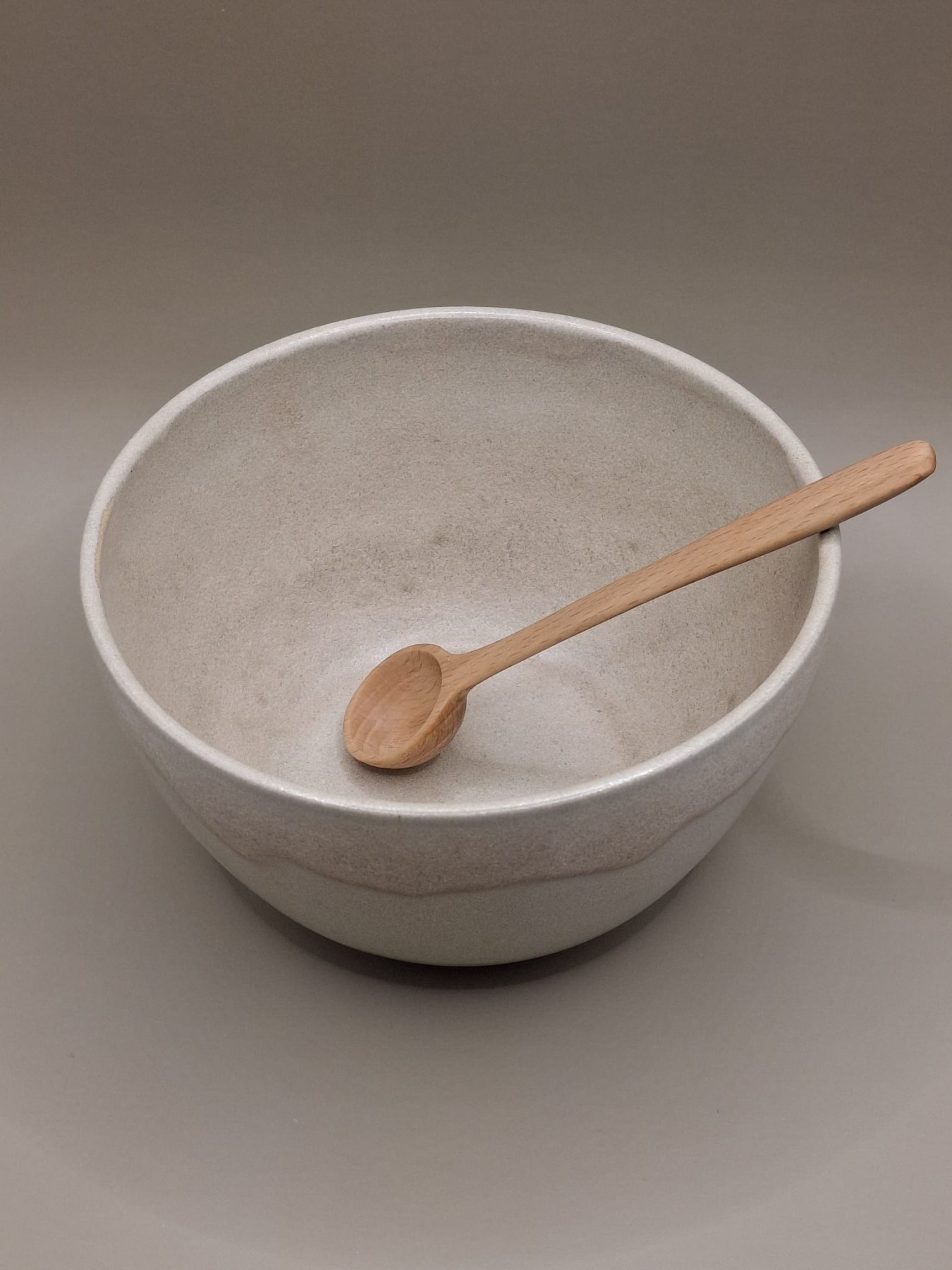 Bļoda Lības keramika, 750 ml, 14 cm, akmensmasa, baltā krāsā
