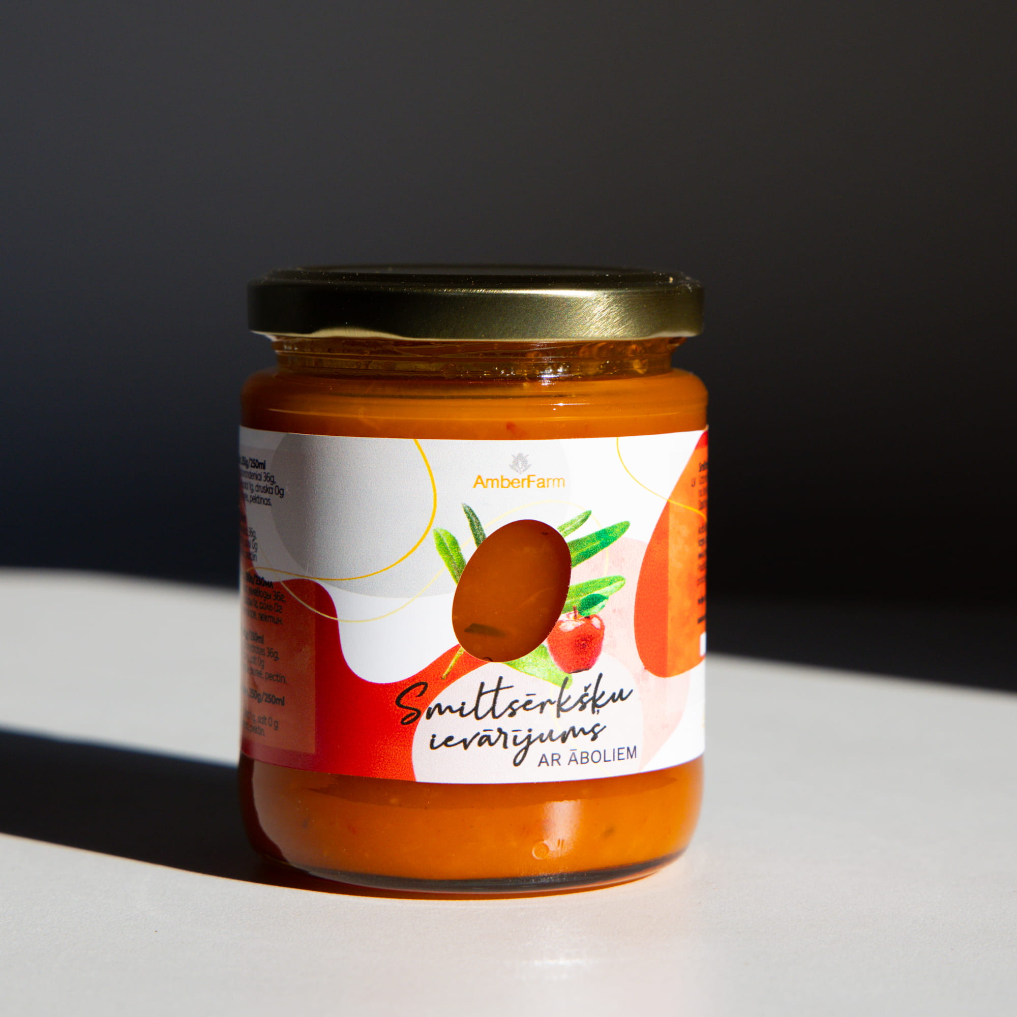 Ievārījums AmberFarm, smiltsērkšķu, ābolu, 250 g
