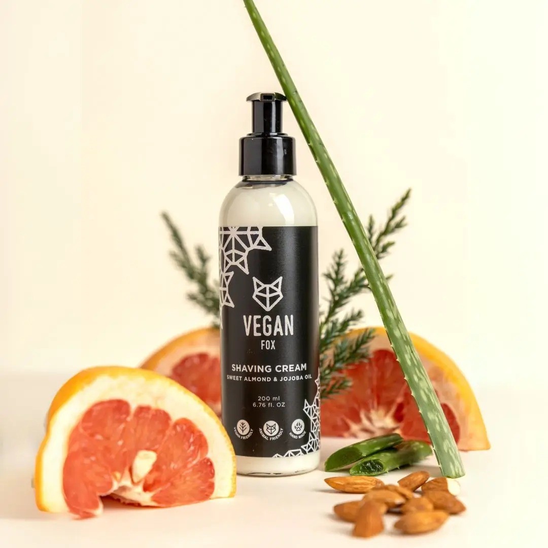Skūšanās putas / krēms Vegan Fox, krēms, 200 ml