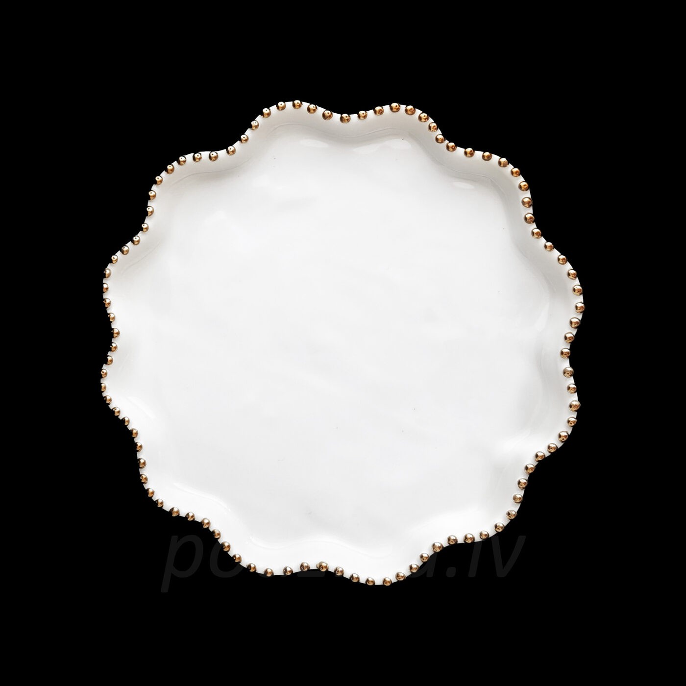 Šķīvji Podziņas porcelāns, 21 cm, porcelāns