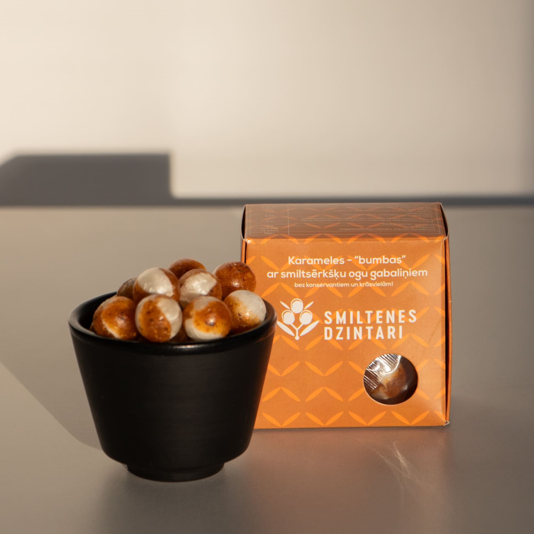 Karameles Smiltenes dzintari, smiltsērkšķu, 50 g