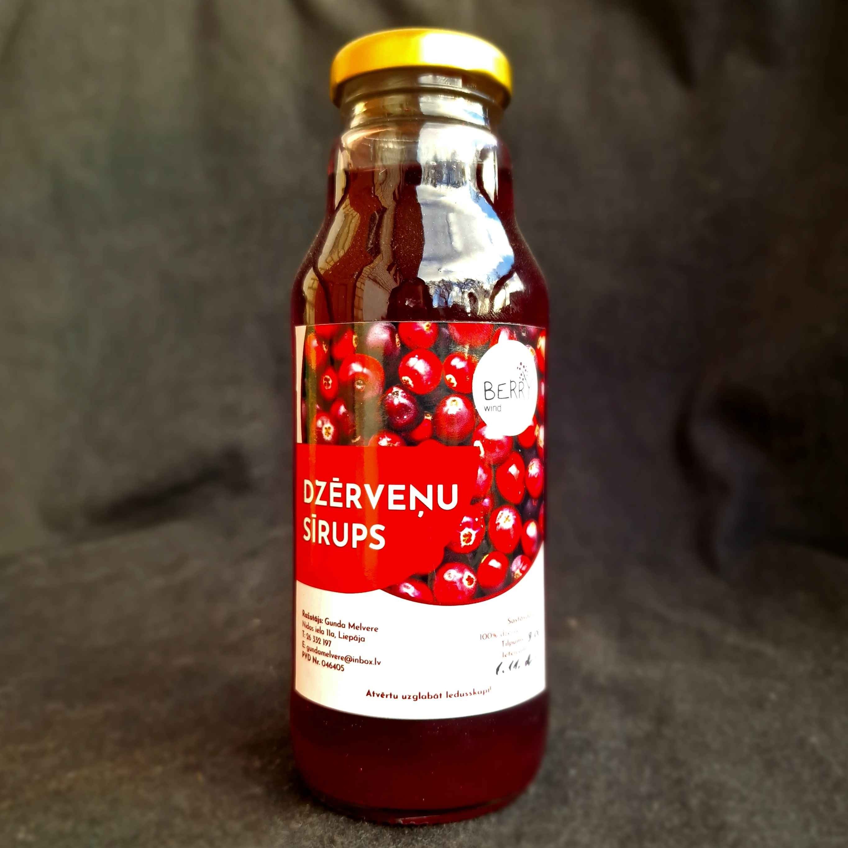 Sīrups Berry Wind, dzērveņu, 300 ml