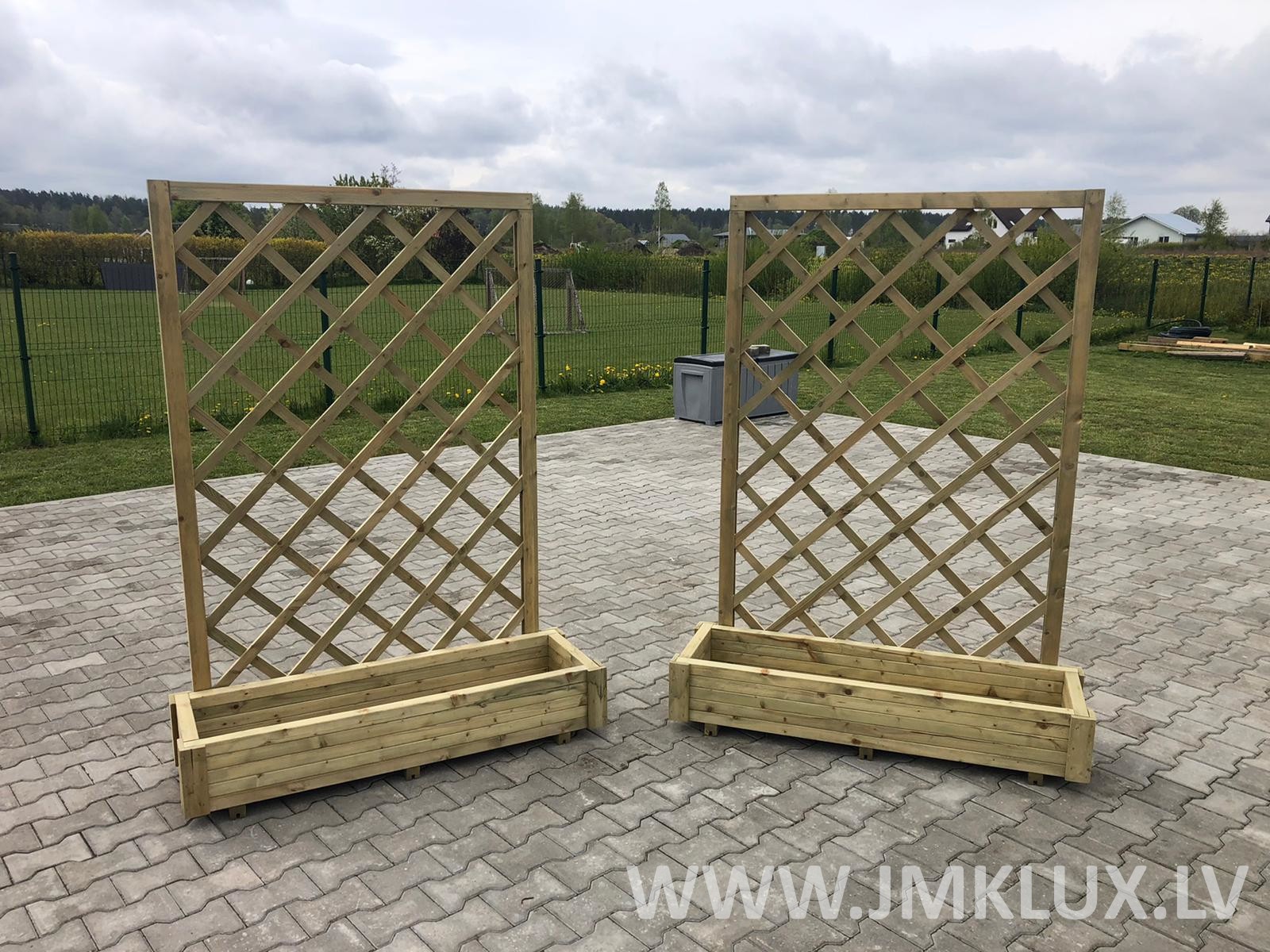 Puķu pods JMK LUX, puķu kaste, platums 40 cm, garums 120 cm