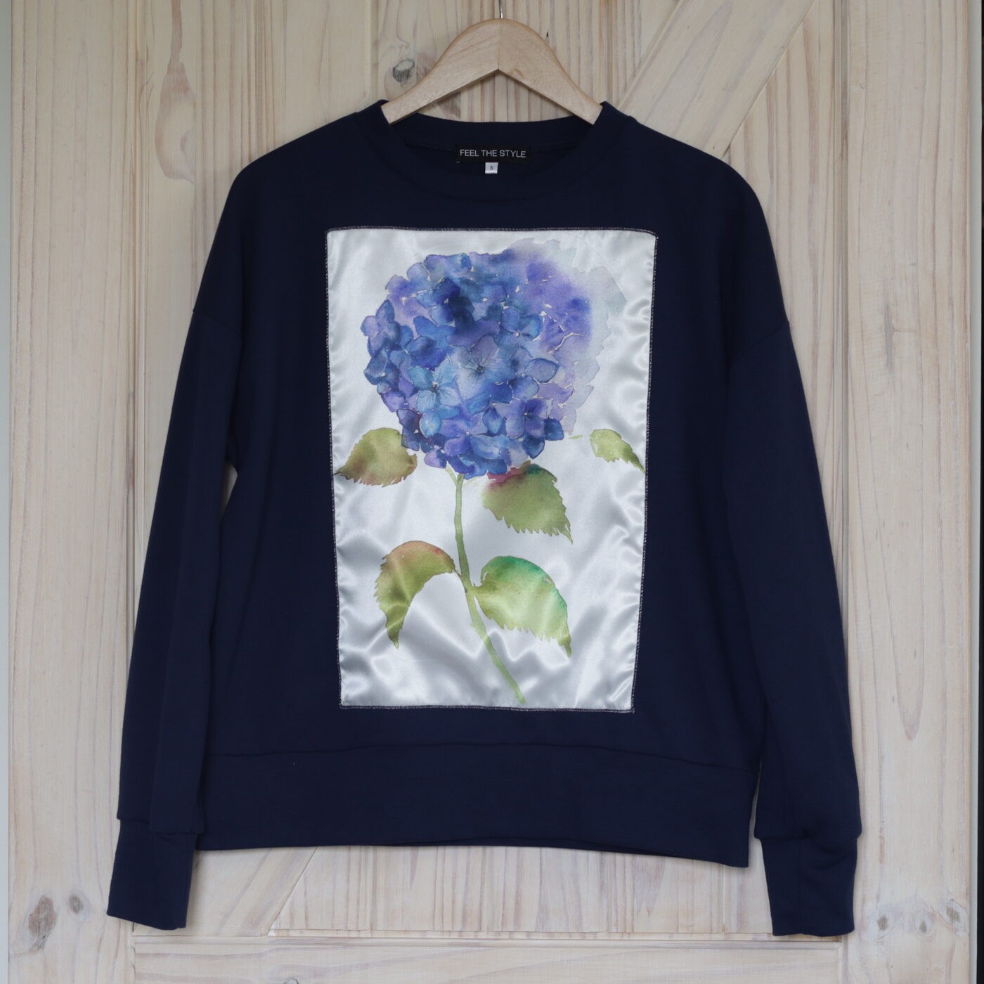 Sieviešu džemperis Feel the Style, S, M, L, XL, zilā krāsā