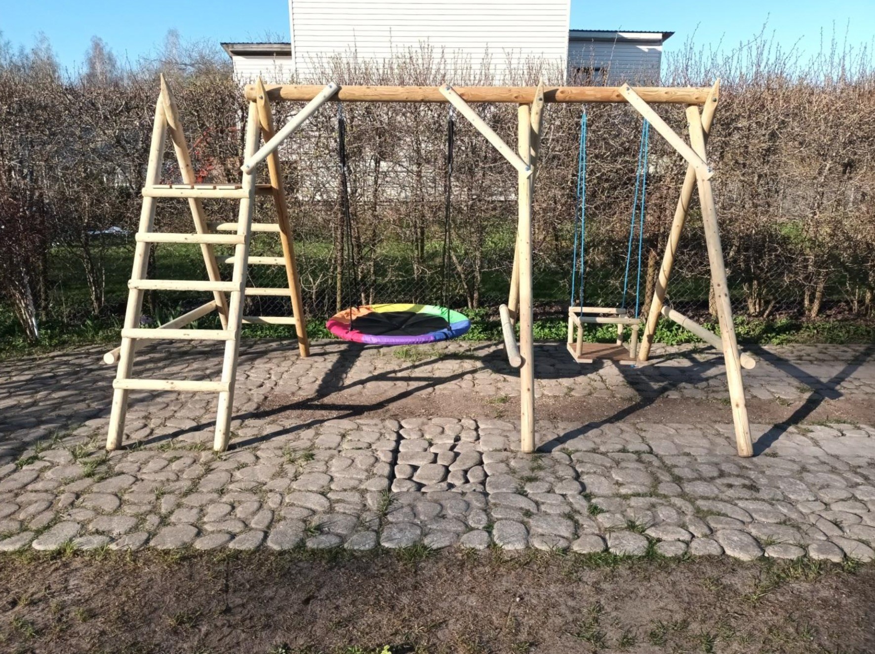 Rotaļu komplekss, platums 2,2 m, garums 3,7 m, koks