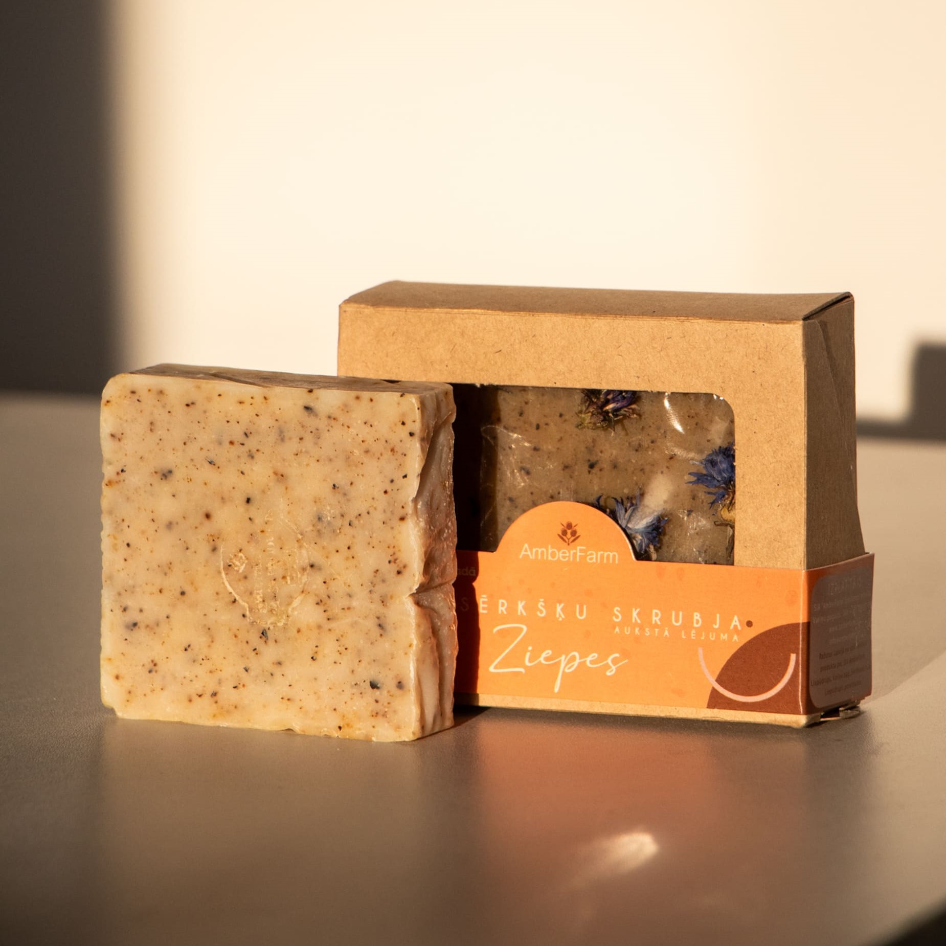 Cietās ziepes AmberFarm, 100 g